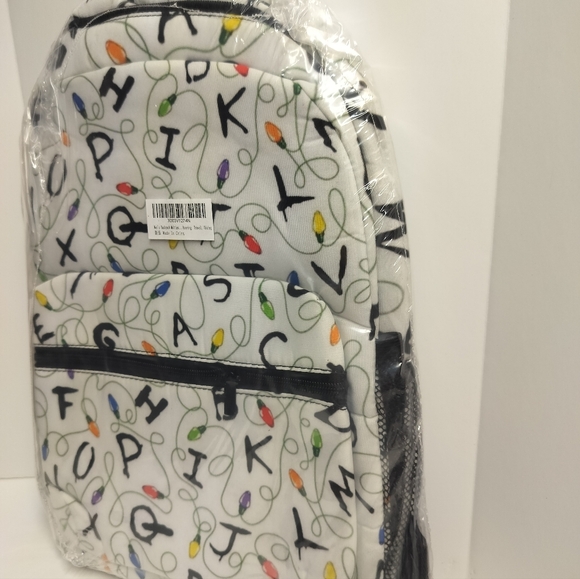 Letters Light Backpack Casual Strong Soft School Bookbag Or Travel backpack.New - Picture 3 of 5